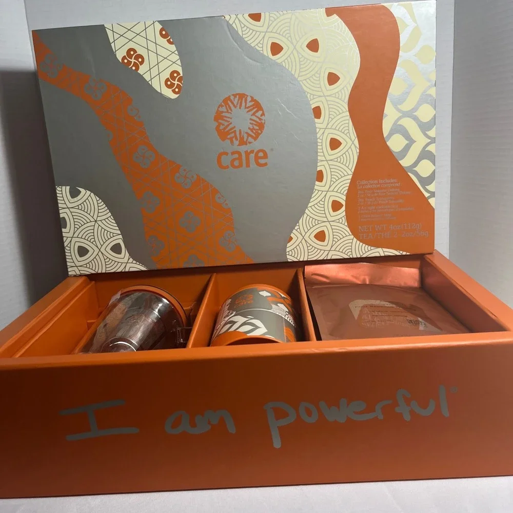 NEW Teavana Care Collection Glass Infuser Mug Oolong‎ Tea Gift Set